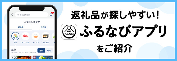 返礼品が探しやすい！ふるなびアプリをご紹介