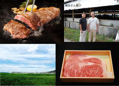 城谷牧場の神戸ビーフ（神戸牛）ステーキ用360g