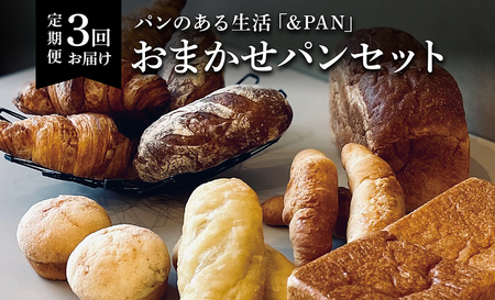 [定期便全3回]&PAN こだわりのパン詰め合わせセット