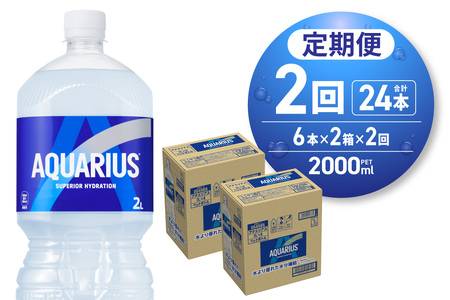 [2ヶ月定期便]アクエリアス 2000mlPET×12本 ペットボトル スポーツドリンク 清涼飲料水 アクエリアス ソフトドリンク アクエリアス スポーツドリンク スポドリ 札幌工場製造