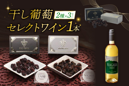 C北海道完全無添加干し葡萄と札幌産セレクトワイン1本のマリアージュセット