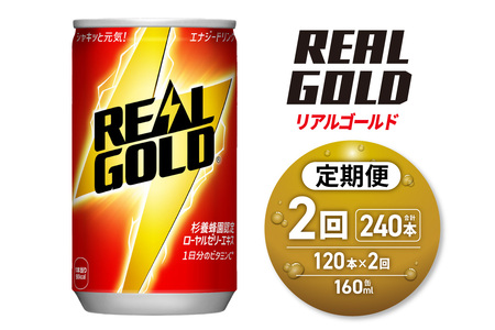 [2ヶ月定期便]リアルゴールド 160ml缶×120本|コカ・コーラ 飲料 ドリンク 飲み物 炭酸 ジュース 北海道 札幌市
