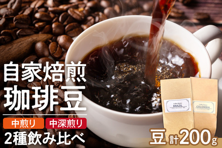 コーヒー2種飲み比べセット(豆)200g | コーヒー 豆 珈琲 自家焙煎 セット 北海道 札幌市