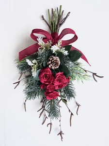 [ギフト用]美流渡の森 アーティフィシャルフラワー・スワッグ 1[12242]