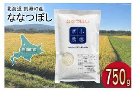 【北海道で一番食べられているお米】 令和6年 米 ななつぼし 5合(750g)【郵便受けにお届け】[武山農園 北海道 剣淵町 14656217]