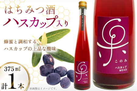 ハスカップ入り 蜂蜜酒 375ml×1本 [エンジョイ道北 北海道 剣淵町 14656350]
