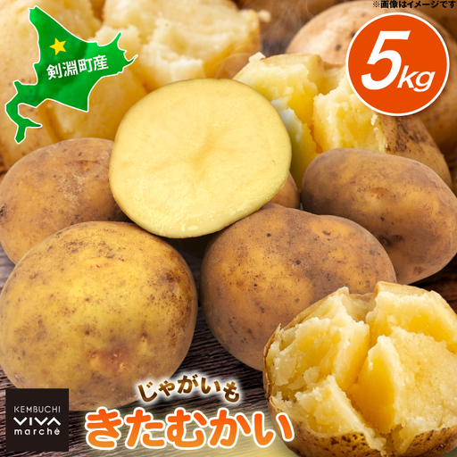 じゃがいも きたむかい 5kg [けんぶちVIVAマルシェ 北海道 剣淵町 14656394]