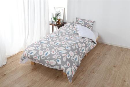 三河産 綿100% 120本ガーゼ肌掛けふとんカバー_バジルグレー[G0581]