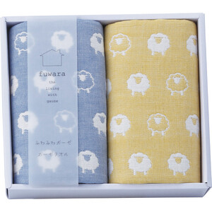 ふわら 六重織フェイスタオル2枚セット_化粧箱入+[ギフト包装][G0604]_1404244g