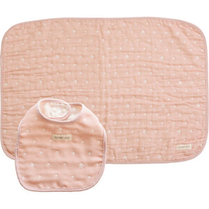 アンジェロラックス 6重ガーゼ スタイ&ガーゼケットSセット_袋入:ペールピンク[G0622]_1665670