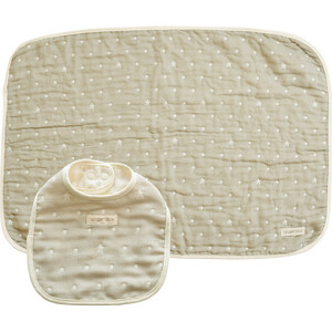 アンジェロラックス 6重ガーゼ スタイ&ガーゼケットSセット_袋入:モスグレー[G0622]_1665659