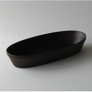 BUNACO IB-C722 オーバルボックス Mサイズ(ダークブラウン)