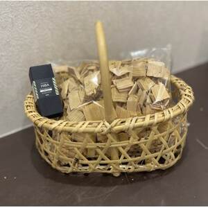 津軽竹籠と青森ひばチップ&オイルのセット[配送不可地域:沖縄県]