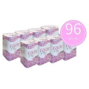 [岩手県]ナクレ トイレットペーパー(ダブル)96ロール(12ロール×8パック)