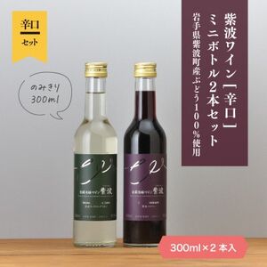 自園自醸ワイン紫波 辛口ワイン ミニボトル2本セット