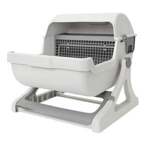 掃除が簡単 SunRuck 半自動猫用トイレ SR-ACT01-GY グレー_ ペット用品 _