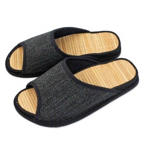 スリッパ D型セノーテデコラ極 Lサイズ ブラック