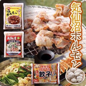 気仙沼ホルモンしお300g+鍋用みそ味300g+餃子_肉 豚肉 ぶたにく ブタ ポーク 惣菜・加工品 餃子 ぎょうざ ギョウザ_[配送不可地域:離島]