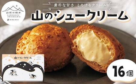 【山形の極み】山のシュークリーム 16個 山形県 スイーツ お菓子 洋菓子 F2Y-6153