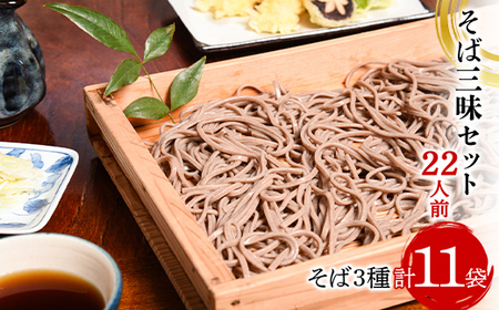 そば三昧セット 22人前 (計11袋) 大沼製麺所