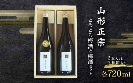 山形正宗 とろとろ梅酒と梅酒セット 各720ml 2本セット F2Y-3576