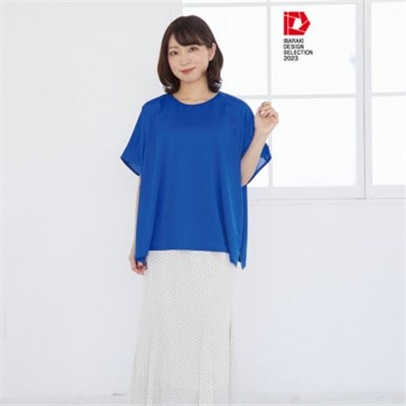 モーハウスの防災授乳服(吸水速乾Tシャツ)(ブルー)_装飾品・工芸品 女性・レディース 洋服 _【配送不可地域：離島・沖縄県】【1590252】