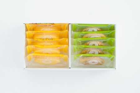 ココトモBOX (ソフトバウム 白米 カット5個&ハードバウム 玄米 カット5個) 自家製生米粉100%のしっとりバウムクーヘンが人気 CB-051-10 [0533]