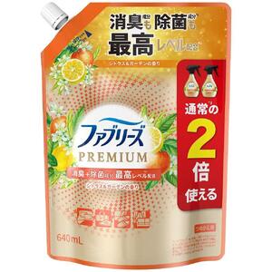 ファブリーズＷ除菌　シトラス＆ガーデン香り　つめかえ特大サイズ　640ml×12個セット