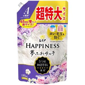 レノア ハピネス 夢ふわタッチ ホワイトムスク 詰替 超特大 1285ml 6個セット