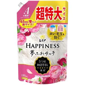 レノアハピネス夢ふわタッチ華やかに香るアンティークローズ詰替用超特大サイズ　1,285mL×6個セット