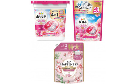 ボールド ジェルボール 4D華やかプレミアムブロッサムの香り& レノアハピネスローズお試しセット