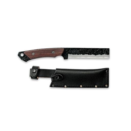 多喜火鉈110mm 革ケース付き 積層刃/ウォルナット