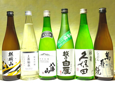 厳選!新潟お手頃純吟・吟醸お楽しみセット(720ml×6本)