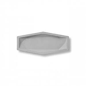 colm多角形レザートレイM グレー「立体成型してつくった本革製多角形トレイ」_雑貨 _