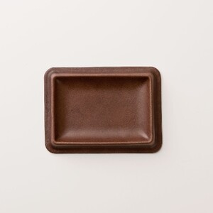 colm レザートレイ Sサイズ ブラウン 「立体成型で作った本革製トレイ」_雑貨 _