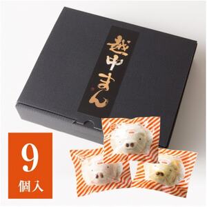 越中ぶたキャラまん9ヶ入り_惣菜・加工品 _[配送不可地域:離島]