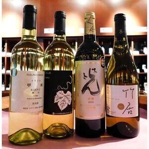 山梨の樽熟成ワイン・甲州4本セット※ヴィンテージ(収穫年)はお任せ[配送不可地域:離島]