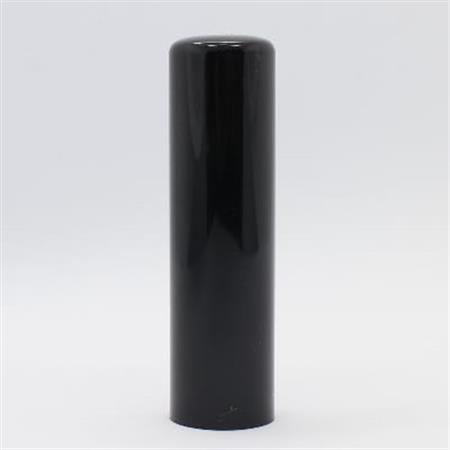 【伝統的工芸品　甲州手彫印章】黒水牛16.5mm丸(山梨県印章店協同組合)【配送不可地域：離島】【1252616】