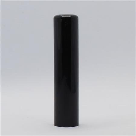 【伝統的工芸品　甲州手彫印章】黒水牛13.5mm丸(山梨県印章店協同組合)【配送不可地域：離島】【1252619】