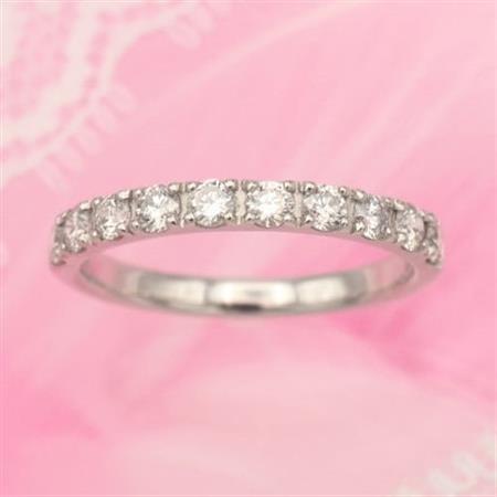 PT900 0.5ct 一文字ダイヤモンド リング　#12　HR-009178【配送不可地域：離島・沖縄県】【1401063】