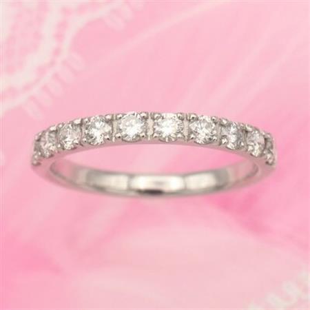 PT900 0.5ct 一文字ダイヤモンドリング　#16　HR-009178【配送不可地域：離島・沖縄県】【1401067】