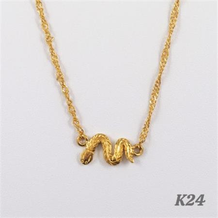 【山梨県】【ジュエリー】K24 snake/スネーク ネックレス　1本【配送不可地域：離島・沖縄県】【1508473】