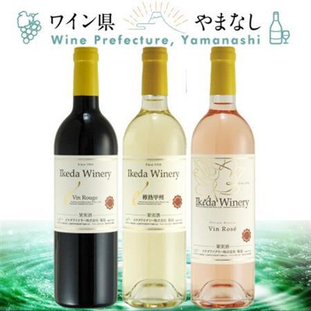 イケダワイナリー 赤&白&ロゼ 3本セット[配送不可地域:離島]
