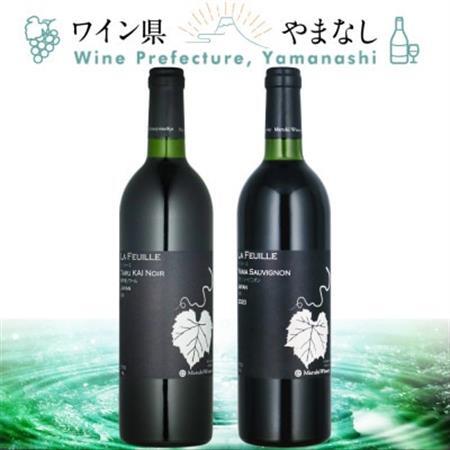 山梨県作出ブドウ 甲斐ノワール&ヤマ・ソービニオン 2本セット[配送不可地域:離島]