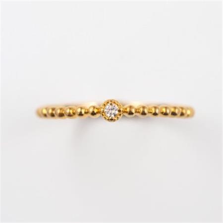 【山梨県】【ジュエリー】K24 pure gold /ダイヤ リング 12号【配送不可地域：離島・沖縄県】【1644976】