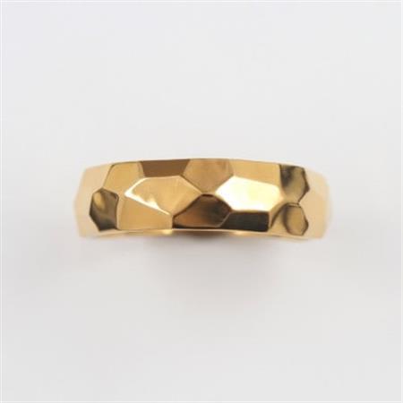 [山梨県][ジュエリー]K24 pure gold /槌目デザイン リング 12号[配送不可地域:離島・沖縄県]