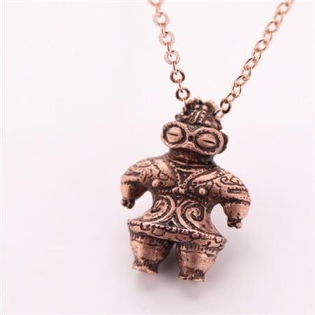 縄文の神秘を身にまとう純銅製　　豆遮光器土偶ネックレス　659-501【配送不可地域：離島・沖縄県】【1670951】
