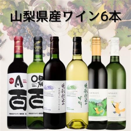 山梨県産ワイン6本セット　043【配送不可地域：離島】【1682291】