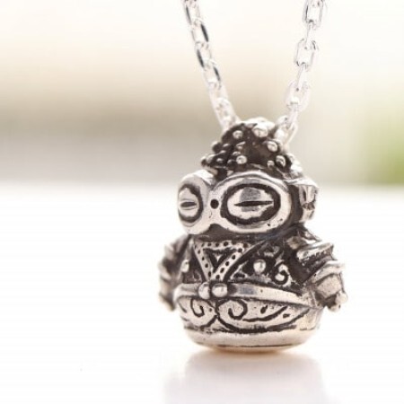 縄文の神秘を身にまとうSV925製どぐりんミニネックレス 700-087[配送不可地域:離島・沖縄県]