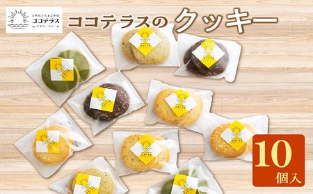 ココテラスのクッキー(10個) 洋菓子 焼き菓子 子どものおやつ おやつ 菓子 卵 ティータイム ギフト 手土産 プレゼント 個包装 こだわりスイーツ デザート グルメ ココテラス 母の日 父の日 お取り寄せ 愛知県 常滑市